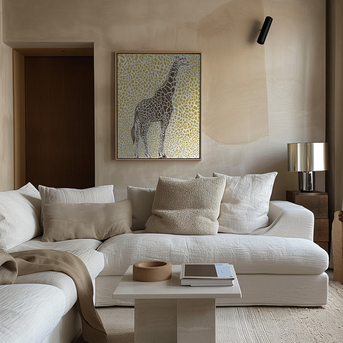 The Majestic Giraffe Framed Art Modern Wall Decor