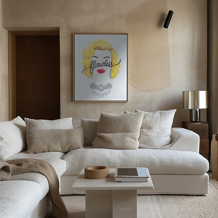 Flawless Marilyn Framed Art Modern Wall Decor