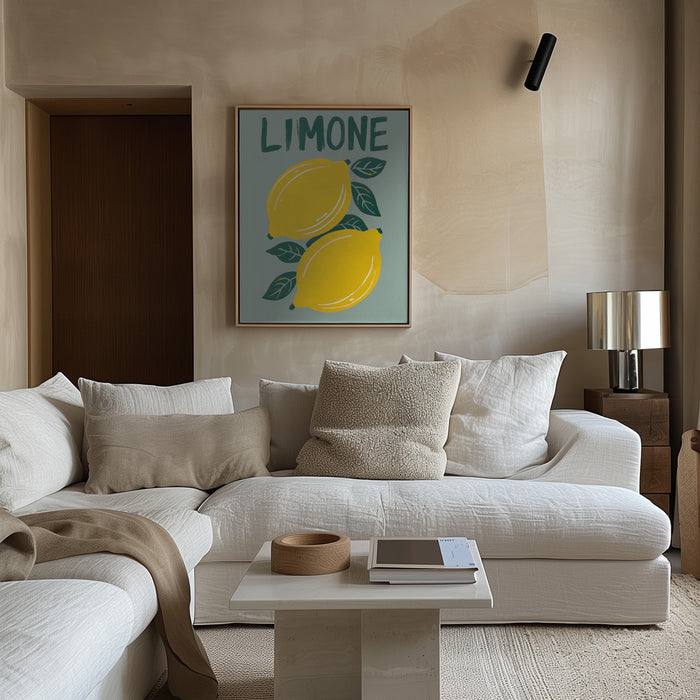 Limone Framed Art Modern Wall Decor