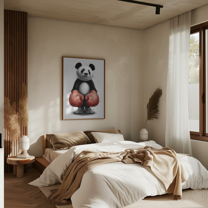 PANDA BOXER Framed Art Wall Decor