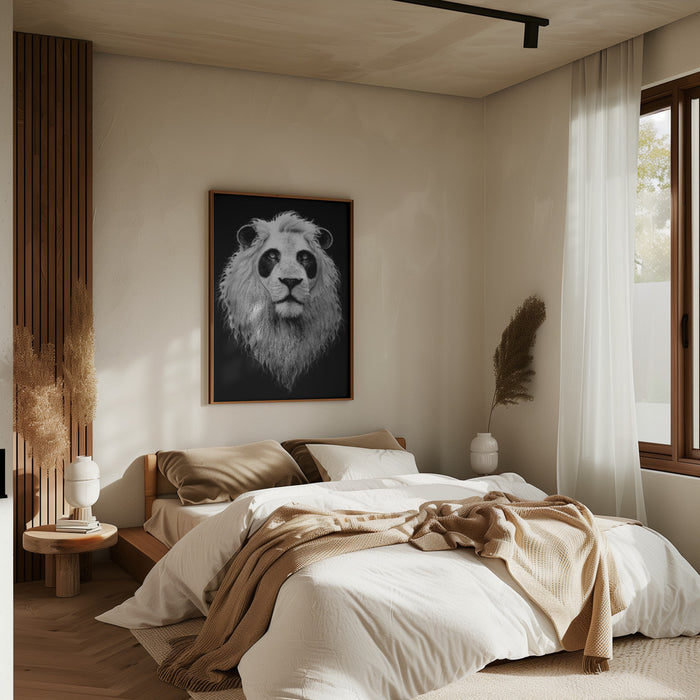 PANDALION Framed Art Modern Wall Decor