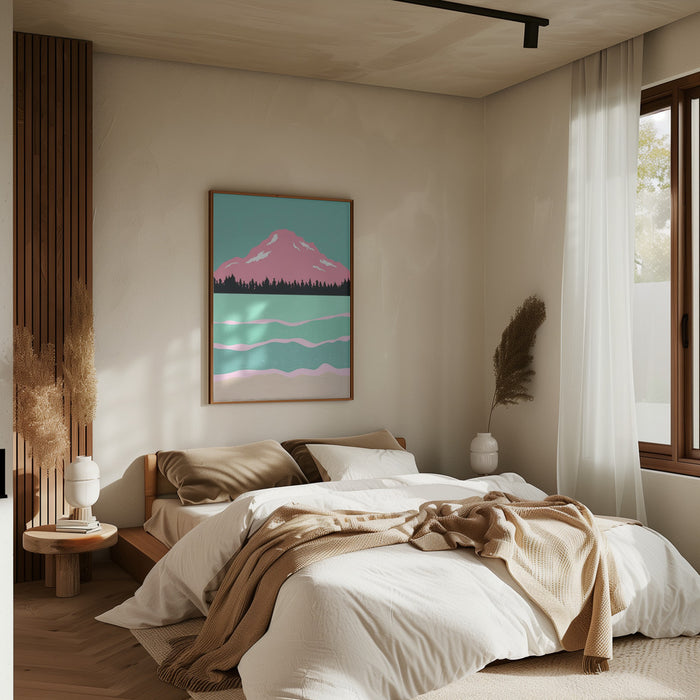 Minimal Mountains #1 Framed Art Modern Wall Decor