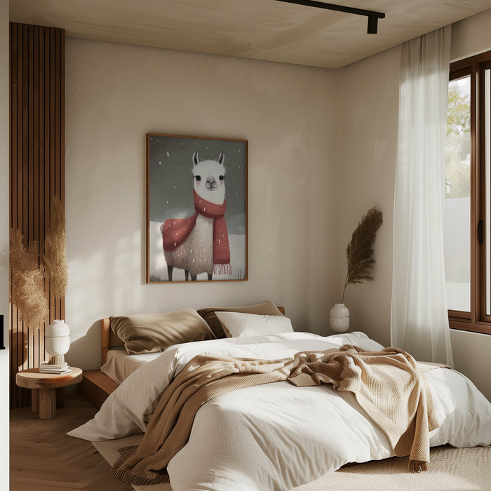 Lama 1 Framed Art Modern Wall Decor