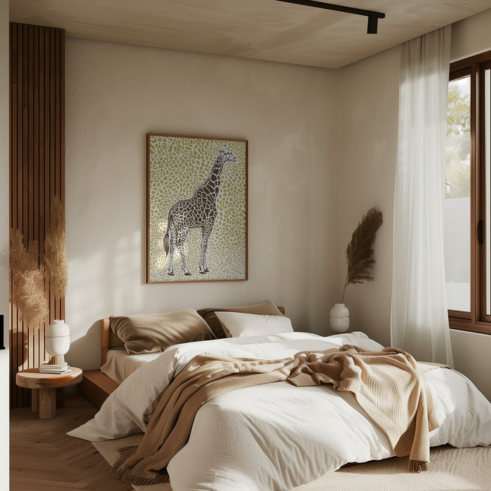 The Majestic Giraffe Framed Art Modern Wall Decor