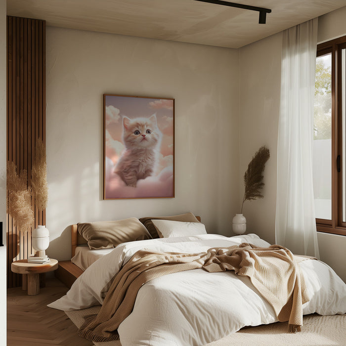 Kitty 3 Framed Art Modern Wall Decor