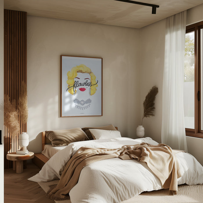 Flawless Marilyn Framed Art Modern Wall Decor