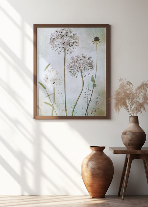 Allium Framed Art Modern Wall Decor