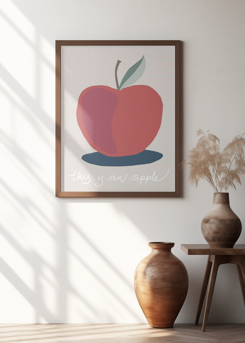 This is an Apple Framed Art Modern Wall Decor