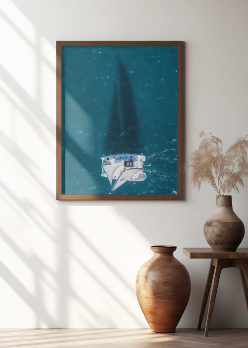 Sail shadow Framed Art Wall Decor