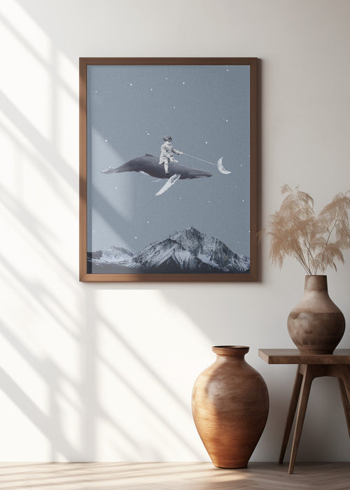 Aim for the moon Framed Art Modern Wall Decor