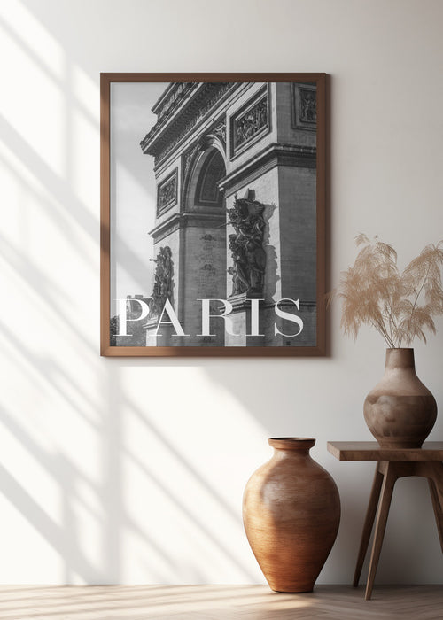 Paris Text 6 Framed Art Modern Wall Decor