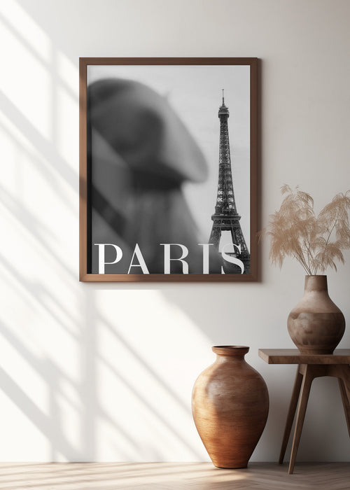 Paris Text 4 Framed Art Modern Wall Decor