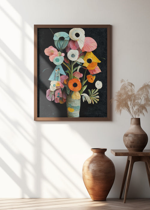 Les Fleurs Framed Art Modern Wall Decor