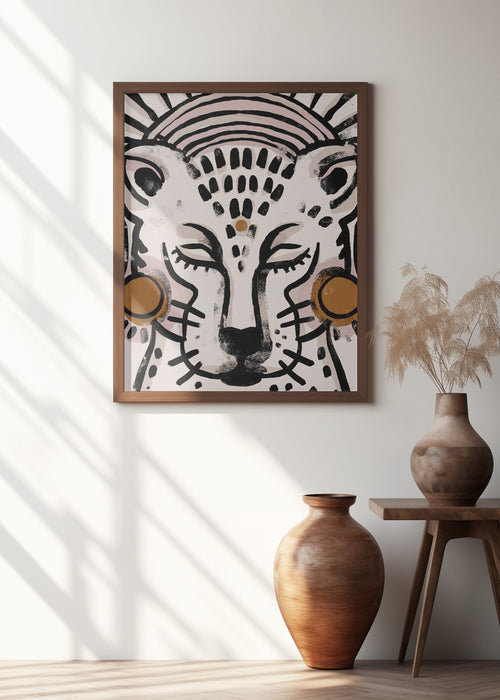 Tiger (Light Version) Framed Art Modern Wall Decor