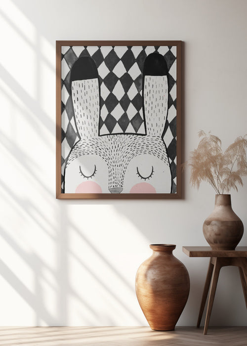 Bunny Framed Art Modern Wall Decor