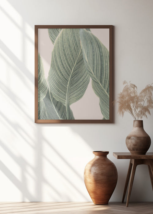 Calla Leaf Framed Art Wall Decor