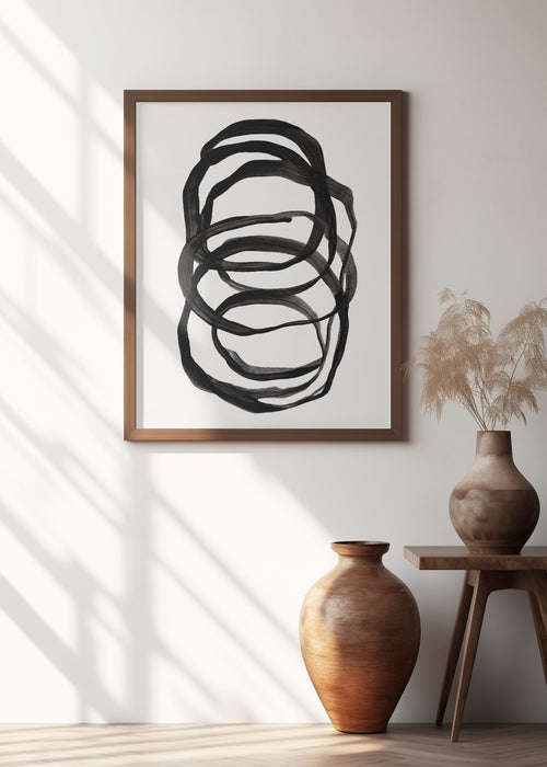 Abstract Lines II Framed Art Modern Wall Decor