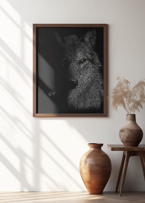 Wolf Framed Art Modern Wall Decor