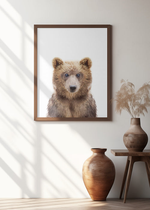 Baby Bear Framed Art Wall Decor