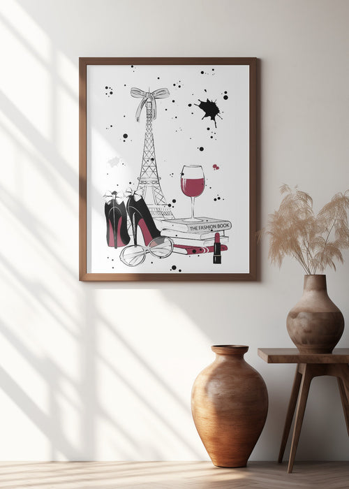 Living in Paris Framed Art Modern Wall Decor