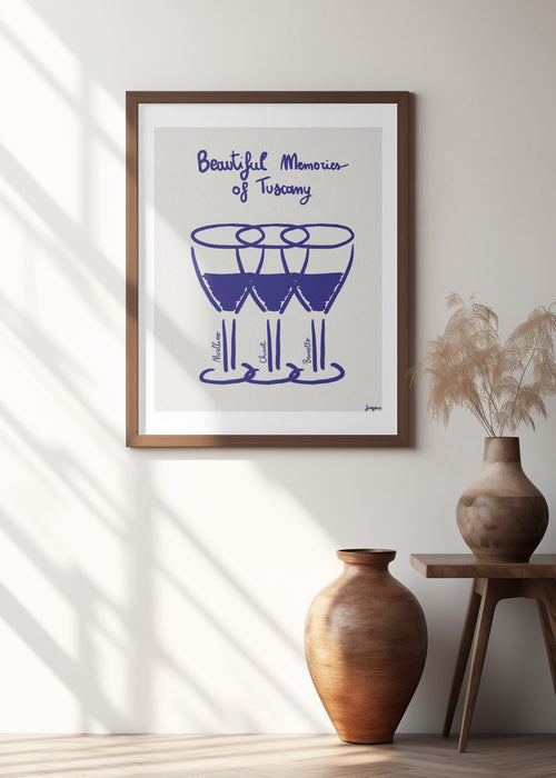 Il vino Framed Art Modern Wall Decor