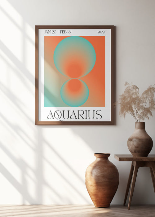 Aquarius Framed Art Modern Wall Decor