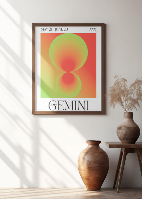 Gemini Framed Art Wall Decor