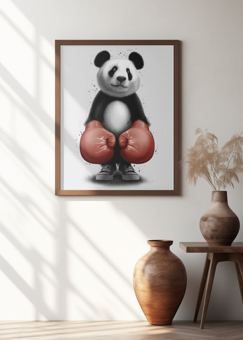 PANDA BOXER Framed Art Wall Decor