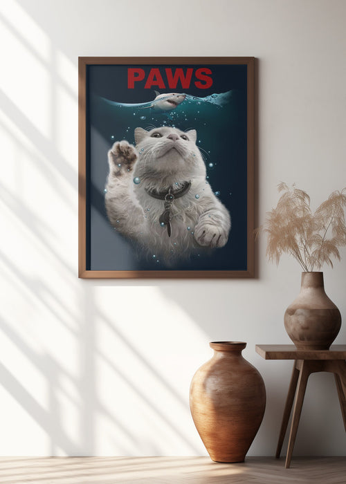 PAWS Framed Art Wall Decor