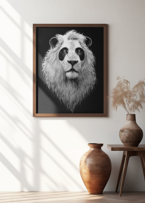 PANDALION Framed Art Modern Wall Decor