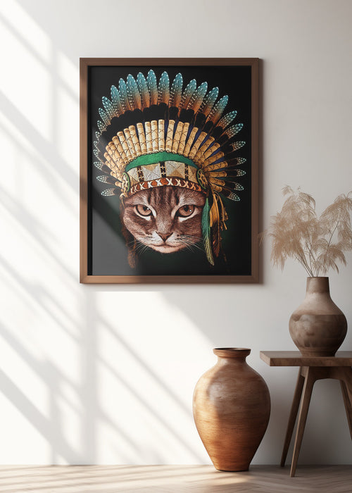 chief cat Framed Art Wall Decor