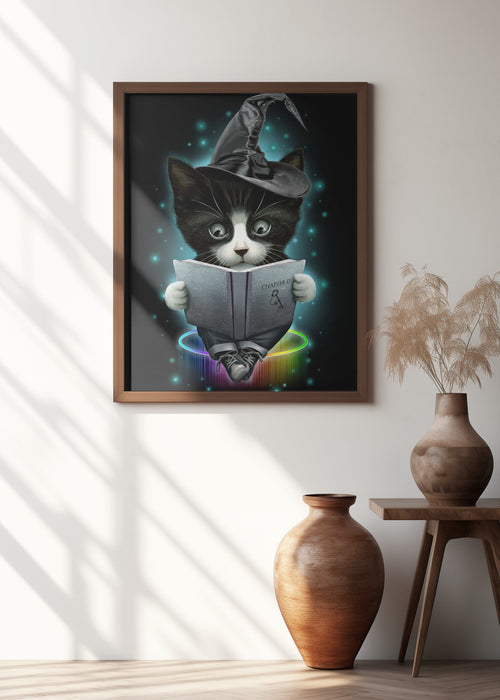 magical cat Framed Art Wall Decor