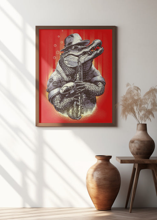 croc rocks Framed Art Wall Decor