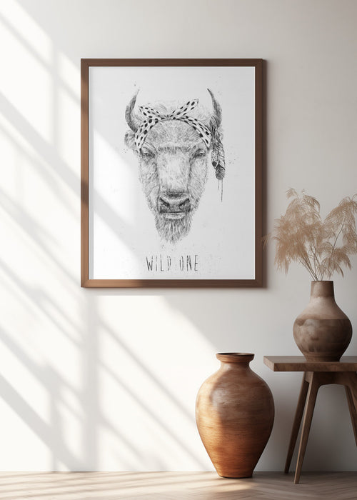 Wild one Framed Art Modern Wall Decor