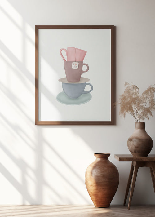 I Love TEA Framed Art Wall Decor