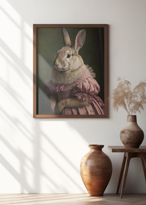 Mrs Bunny`s Daughter Framed Art Modern Wall Decor