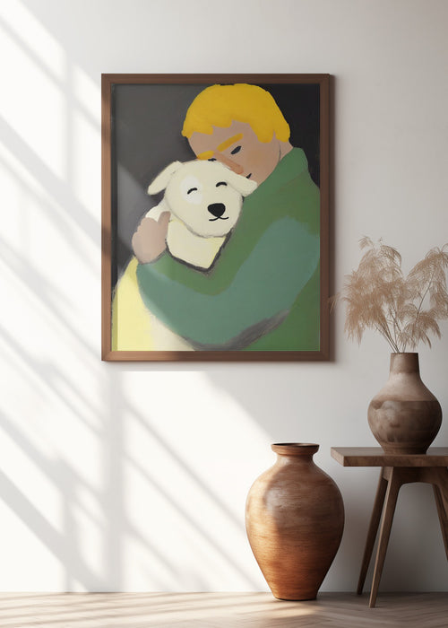 Oh My Dog Framed Art Modern Wall Decor