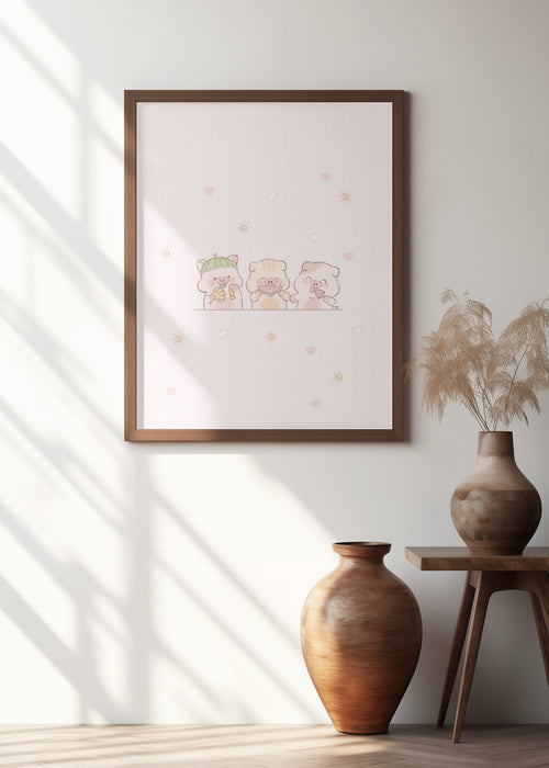 Pig Squad Framed Art Wall Decor