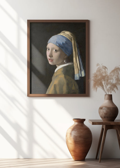 Girl with a Pearl Earring Framed Art Modern Wall Decor