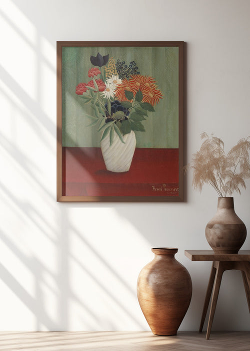 Bouquet De Fleurs Framed Art Modern Wall Decor