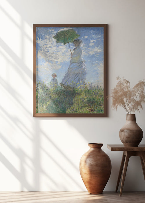 Women With Parasol Framed Art Wall Decor