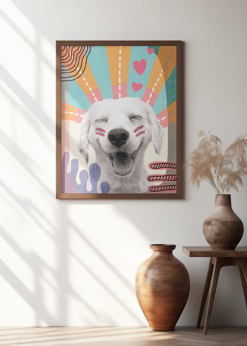 Inspired Dog Framed Art Wall Decor