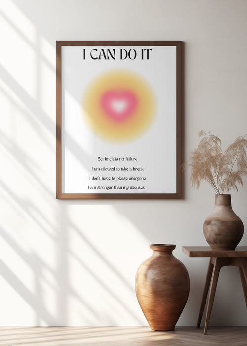 Motivational Aura Poster Framed Art Modern Wall Decor