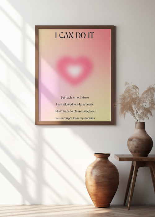 Motivational Aura Poster Framed Art Wall Decor