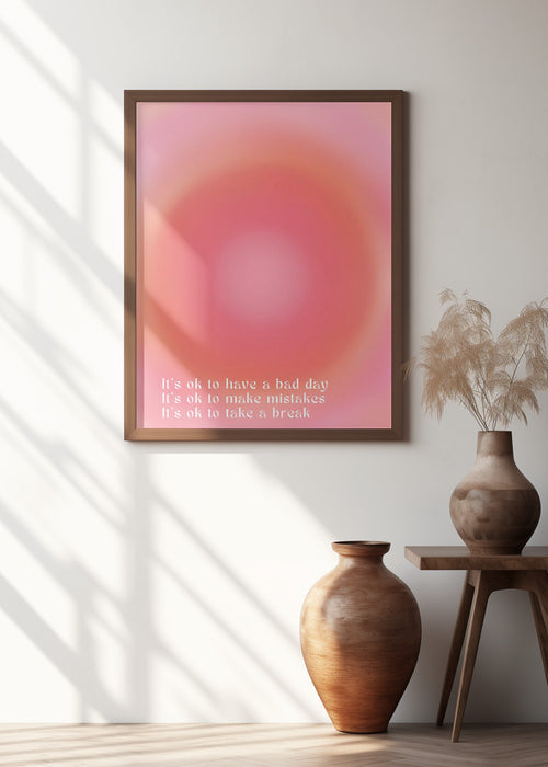 Motivational Aura Poster Framed Art Wall Decor