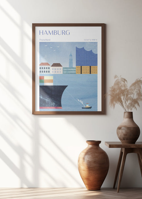 Hamburg, Germany Framed Art Wall Decor