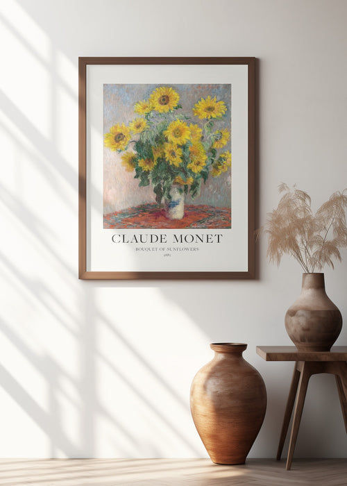 Bouquet Of Sunflowers Framed Art Wall Decor