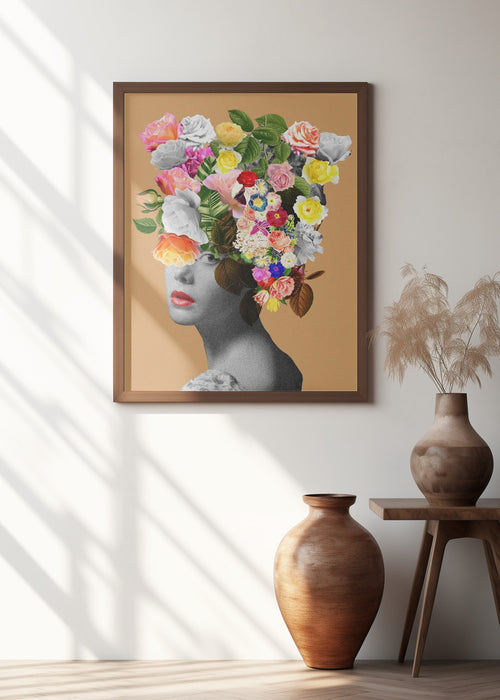 Floral portrait Framed Art Wall Decor