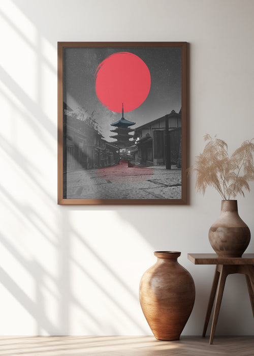 Lonely Temple Framed Art Modern Wall Decor