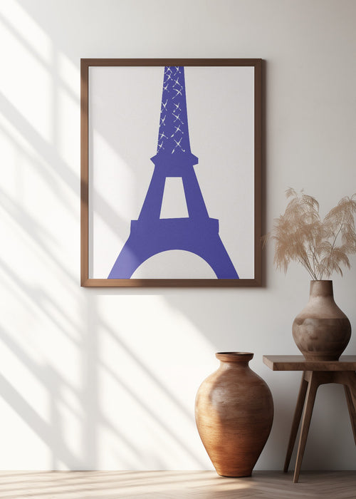 Eiffel Bleu Framed Art Wall Decor